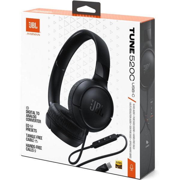 JBL Tune 520C USB-C Wired Headphones