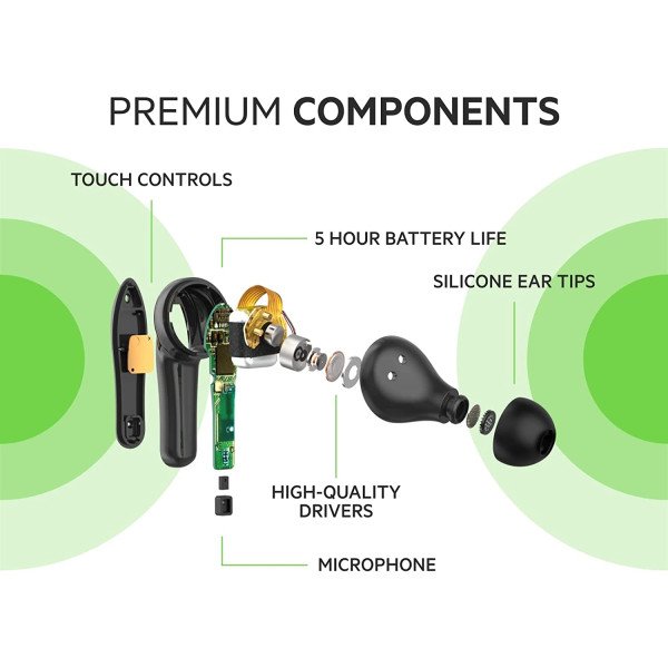 Belkin SoundForm Move Plus True Wireless Earbuds