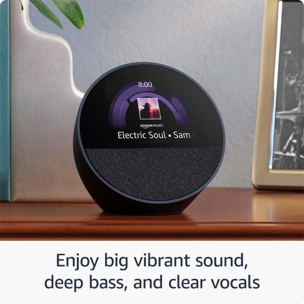Amazon Echo Spot Smart Alarm Clock with Alexa 