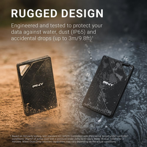 PNY RP60 USB-C 3.2 Gen 2x2 M.2 Portable SSD 2TB