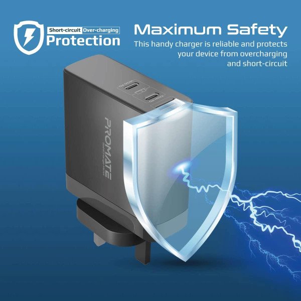 Promate GaNCharge-140W 140W Power Delivery 3.1 GaN Charger