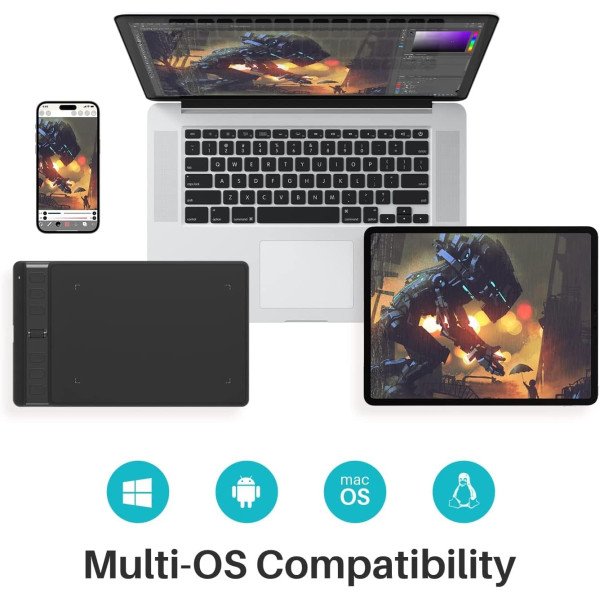Huion Inspiroy 2 Small Drawing Tablet with Scroll Wheel 