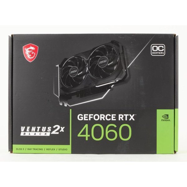 MSI GeForce RTX 4060 VENTUS 2X BLACK 8GB Graphics Card