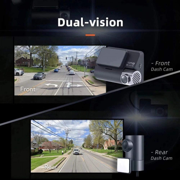 70mai A800S Dual Vision Front Plus Rear Cam 