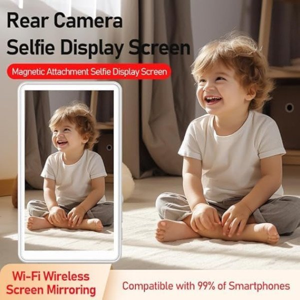 Magnetic Selfie Monitor Screen for iPhone & Android
