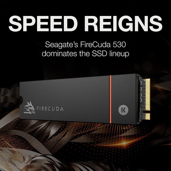 Seagate FireCuda 530 1TB NVMe M.2 Internal SSD with Heatsink