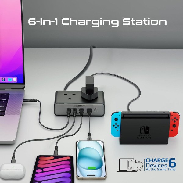 Promate PowerBrix2-GaN65 65W Charging Station