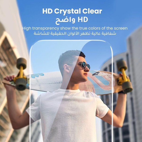 UGREEN HD Clear Glass Screen Protector for iPhone 15 Pro Max