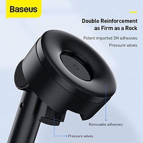 Baseus Simplism gravity car mount holder with suction base Black