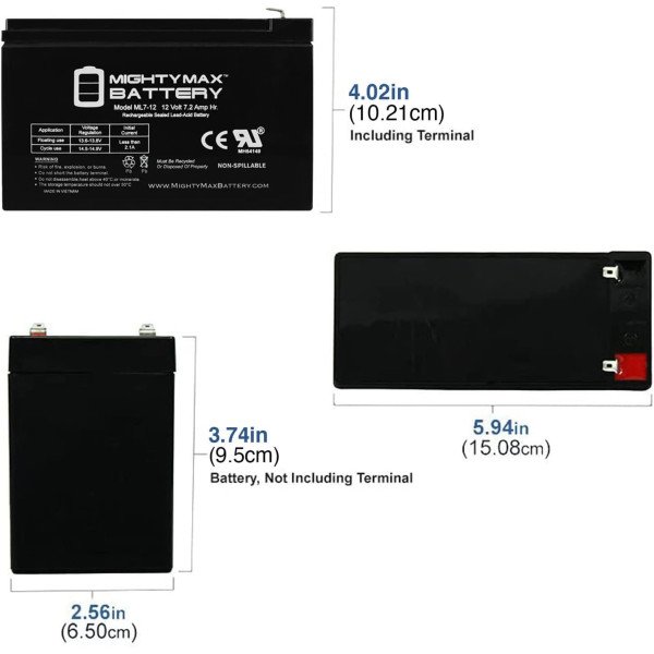 UPS Battery Replacement 12V 7Ah 