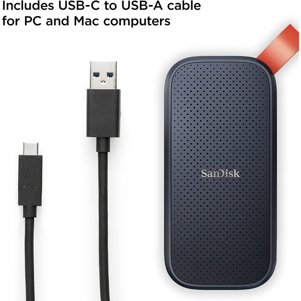 SanDisk 2TB Extreme Portable External SSD USB C, USB 3.1 SDSSDE30 2T00 G25