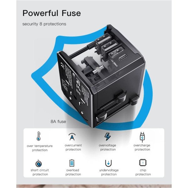 Yesido Universal Travel Adapter