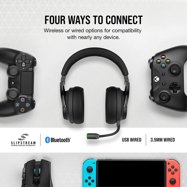 Corsair Virtuoso RGB Wireless XT High-Fidelity Gaming Headset 