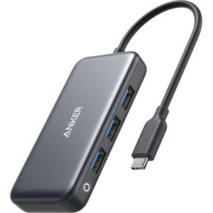 Anker Premium 4-in-1 USB-C Hub - Gray