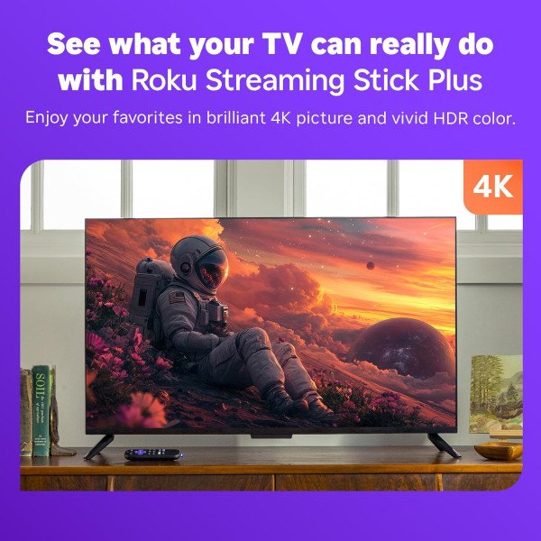 Roku Streaming Stick Plus 4K & HDR Roku Streaming Device