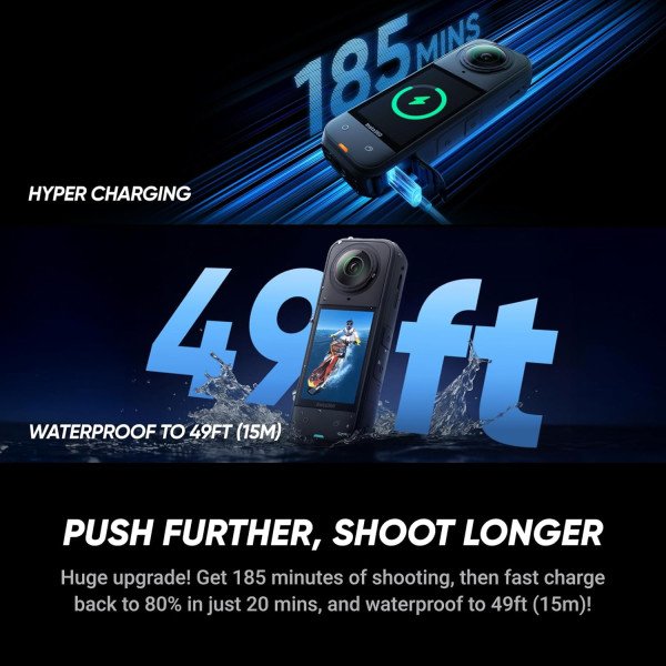 Insta360 X5 Waterproof 8K 360° Action Camera
