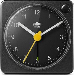 Braun BC02X Classic Analogue Travel Alarm Clock