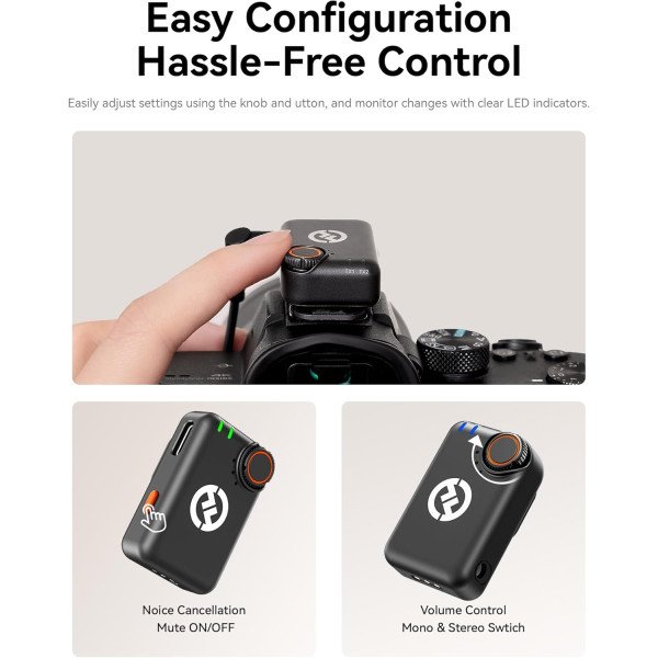 Hollyland Lark M2S Mini Combo Wireless Microphone