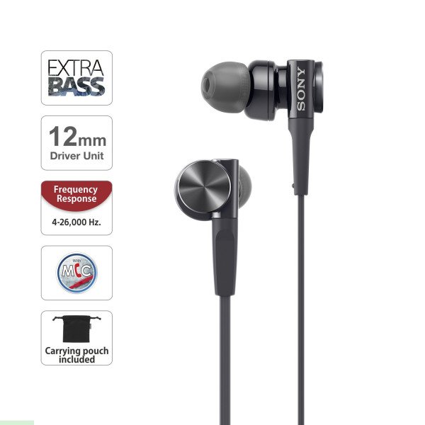 Sony MDR-XB75AP Extra Bass In-ear Headphones 