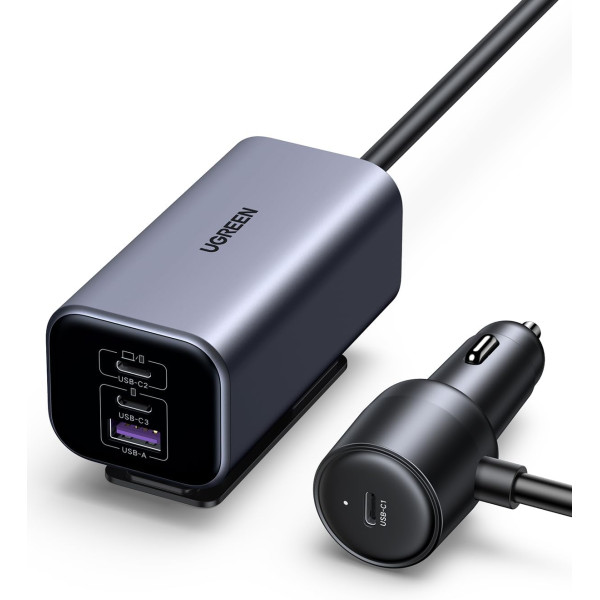 UGREEN 150W 4-Port GaN Fast Car Charger 