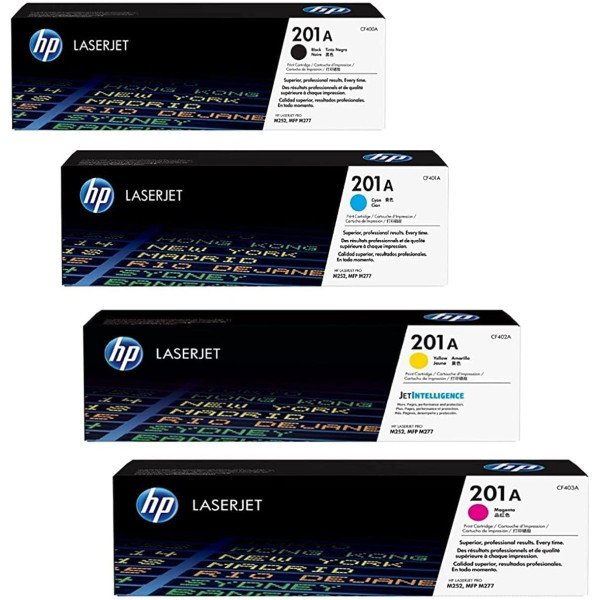 HP 201A Cyan, Magenta & Yellow Toner Cartridge