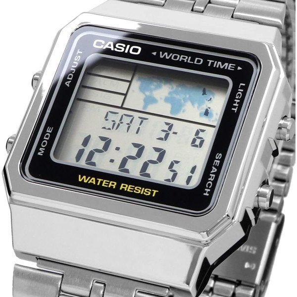 Casio Men's Classic A500WA-1 Silver Stainless-Steel Quartz Watch