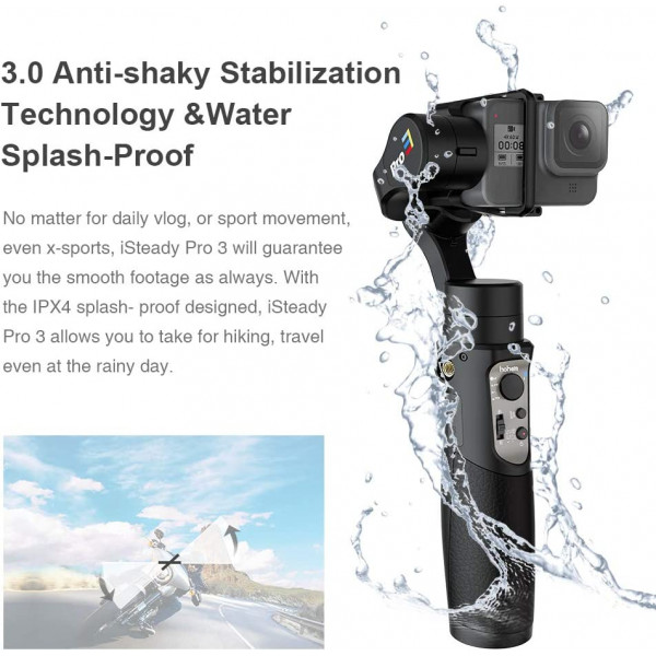 Hohem iSteady Pro 3, 3-Axis Handheld Gimbal Stabilizer for Action Cameras