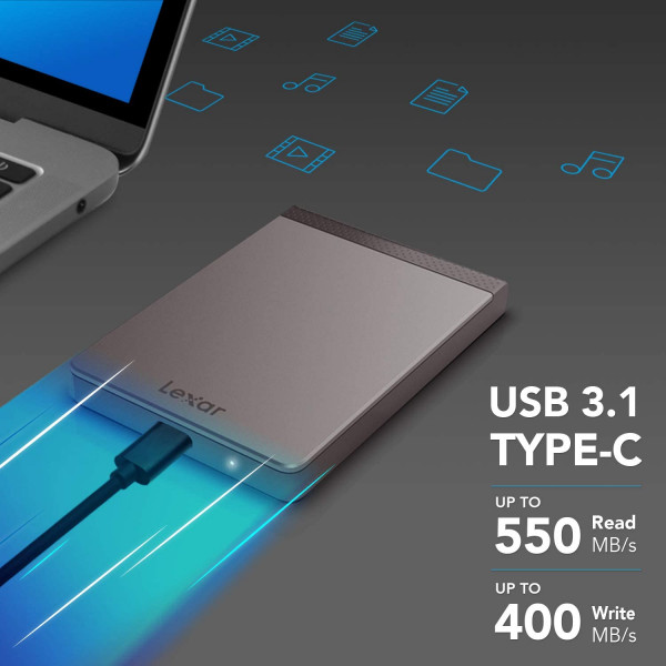 Lexar SL200 1TB USB 3.1 Portable SSD
