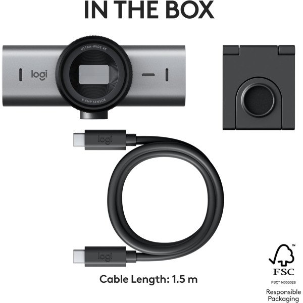 Logitech MX Brio 705 4K Webcam for Business
