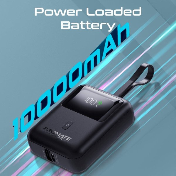 Promate PowerPod-10 10000mAh 35W Compact Power Bank