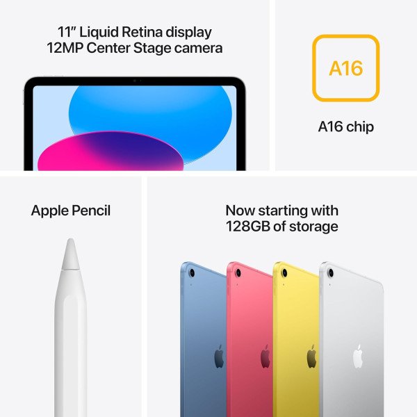Apple iPad 11th Gen A16 Chip 128GB 5G WiFi + Cellular