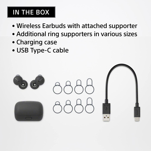 Sony WF-L900 LinkBuds True Wireless Earphones (Dark Gray)