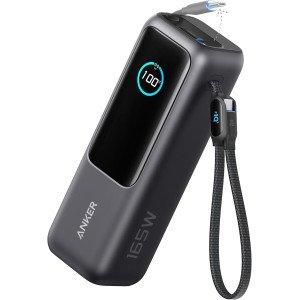 Anker Power Bank 25K 165W with Retractable Cables