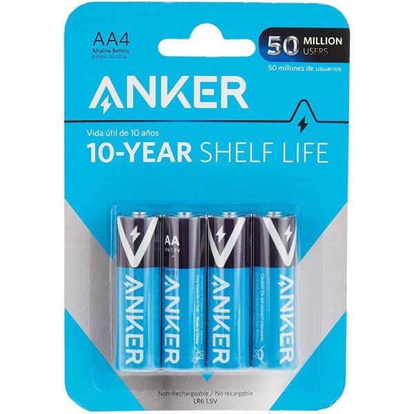 Anker AA Alkaline Batteries 4-Pack