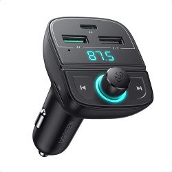 Ugreen Bluetooth Car FM Transmitter with 38W PD USB Charger 