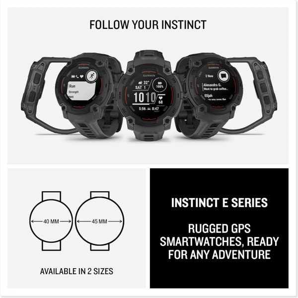 Garmin Instinct E Rugged GPS Smartwatch 45mm