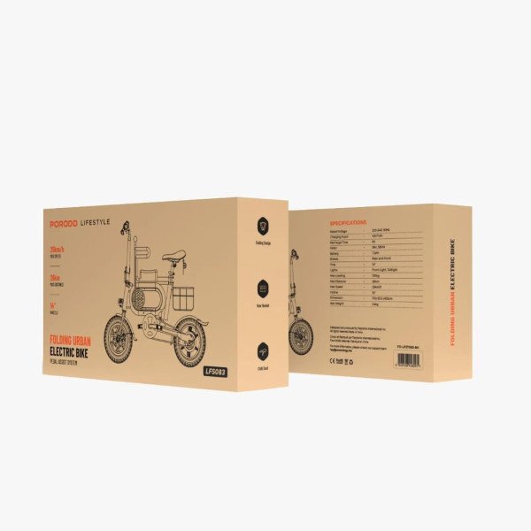 Porodo Lifestyle Folding Urban Electric Bike