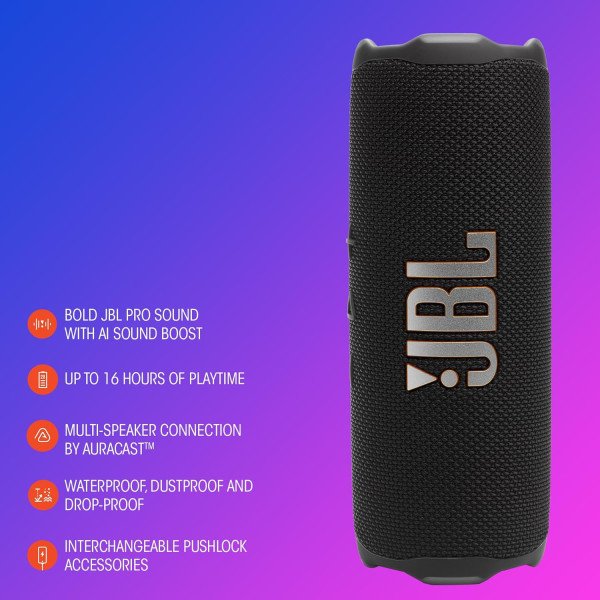 JBL Flip 7 Portable Waterproof Bluetooth Speaker