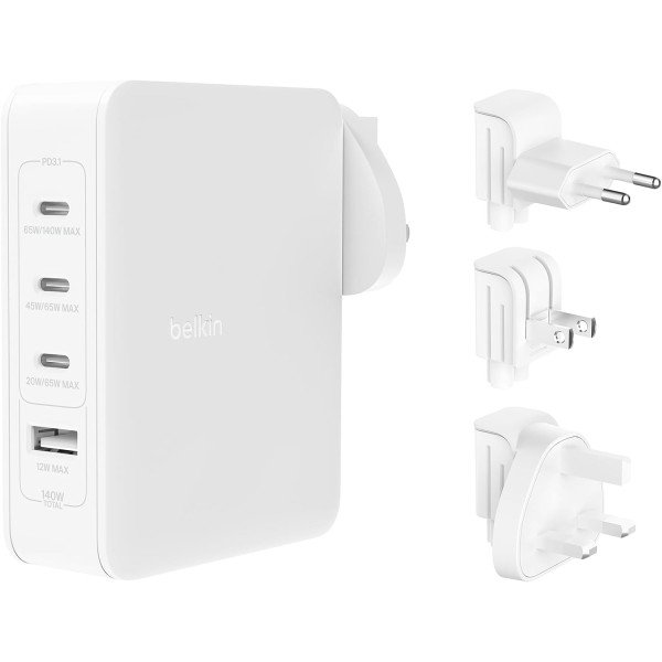 Belkin BoostCharge Pro 140W 4-Port GaN Wall Charger