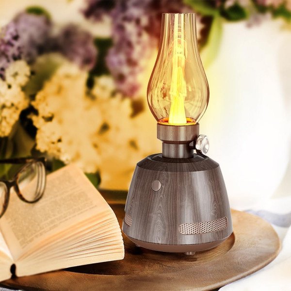 ZONSUSE Retro Bluetooth Speaker with LED Light